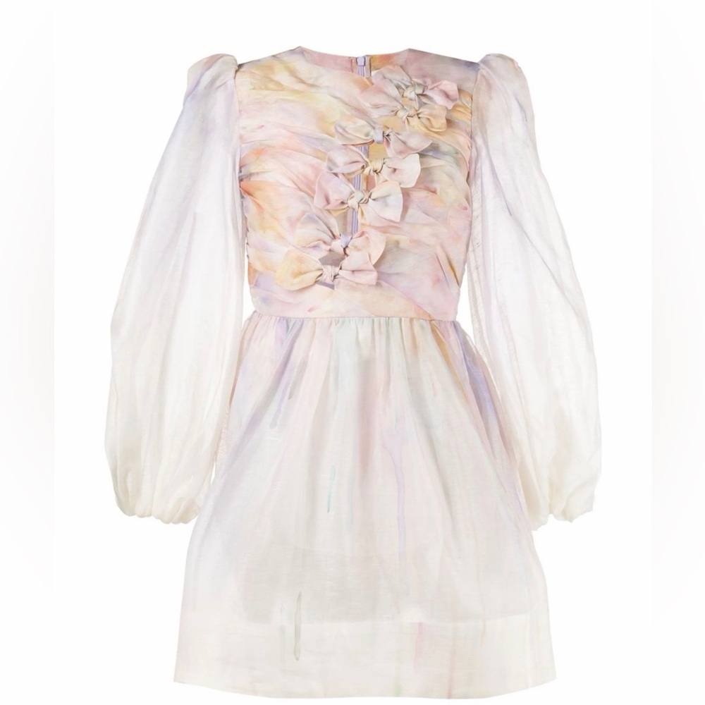 ZIMMERMANN Rhythmic knot mini dress